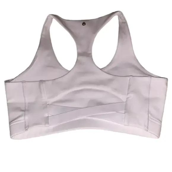 NWT SPIRITUAL GANGSTER WHITE VERVE DREAM TECH SPORTS BRA Crop Top Athleisure - Picture 6 of 9